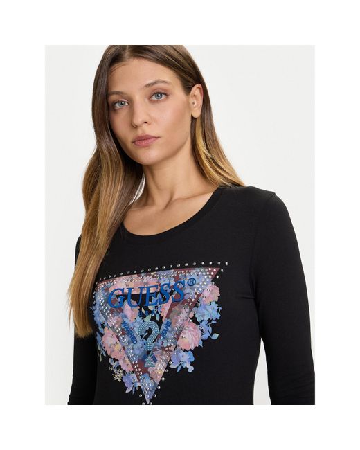 Guess Black Bluse W5Bi74 J1314 Slim Fit