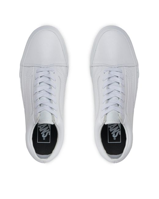 Vans White Sneakers Aus Stoff Old Skool Vn0A38G1Odj Weiß