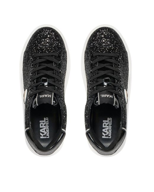 Karl Lagerfeld Sneakers kl62573n heavy glitter black gs0
