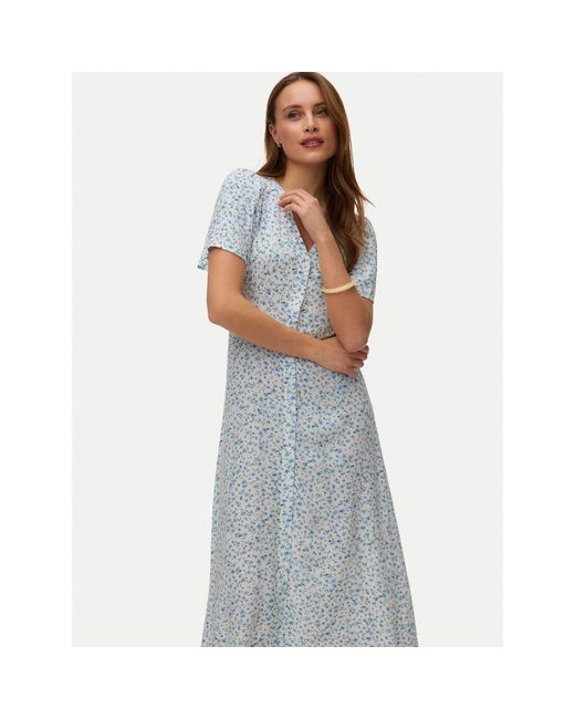Vero Moda Blue Kleid Für Den Alltag Alba 10330301 Regular Fit