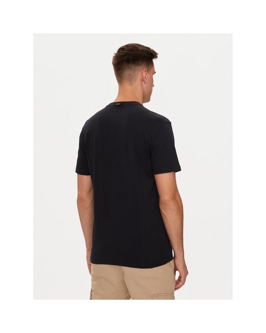 Napapijri T-Shirt S-Bollo Np0A4I3C Regular Fit in Black für Herren