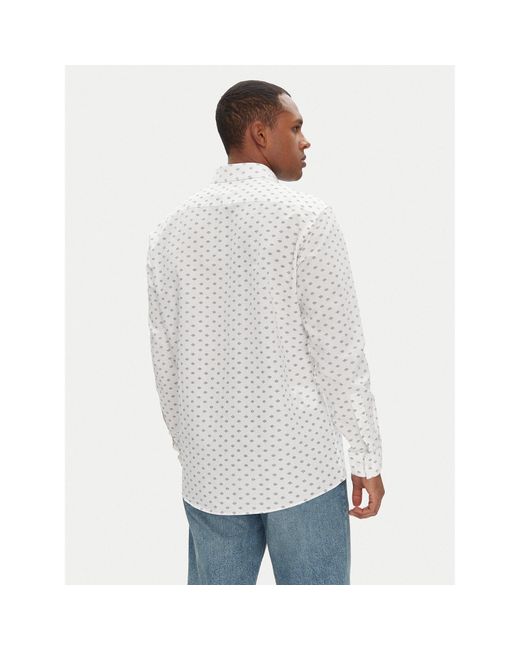 HUGO Hemd Valerio 50539802 Modern Fit in White für Herren