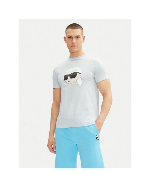 Karl Lagerfeld T-Shirt 755073 552251 Regular Fit in White für Herren