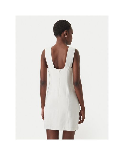 Calvin Klein White Kleid Für Den Alltag Lv044F012G Écru Regular Fit