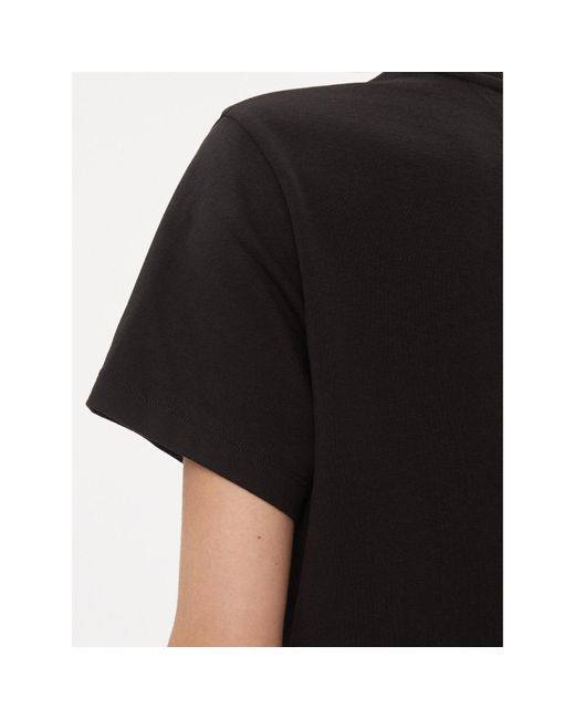 Tommy Hilfiger Black T-Shirt Badge Dw0Dw17391 Boxy Fit