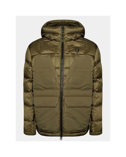 Blauer Daunenjacke 23Wbluc03008 Grün Regular Fit in Brown für Herren