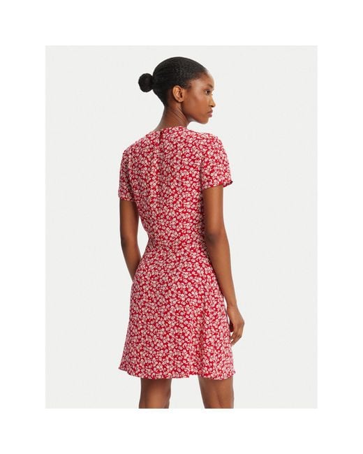 Tommy Hilfiger Red Kleid Für Den Alltag Dw0Dw21120 Regular Fit