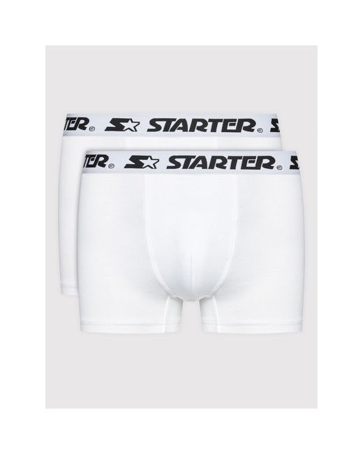 Starter 2Er-Set Boxershorts Sm-006-Bd Weiß in White für Herren