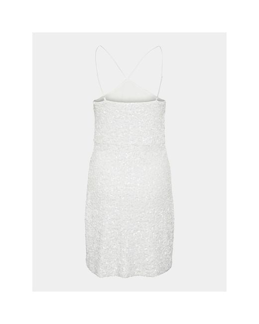 Y.A.S White Coctailkleid Ariella 26032153 Weiß Regular Fit