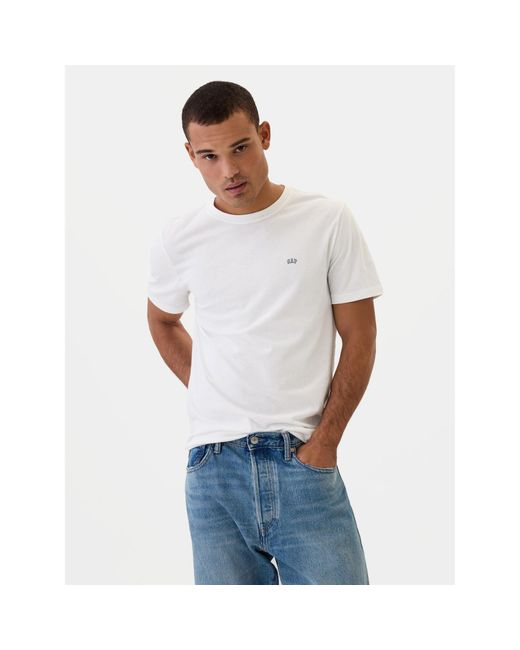 Gap T-Shirt 502022-01 Regular Fit in White für Herren
