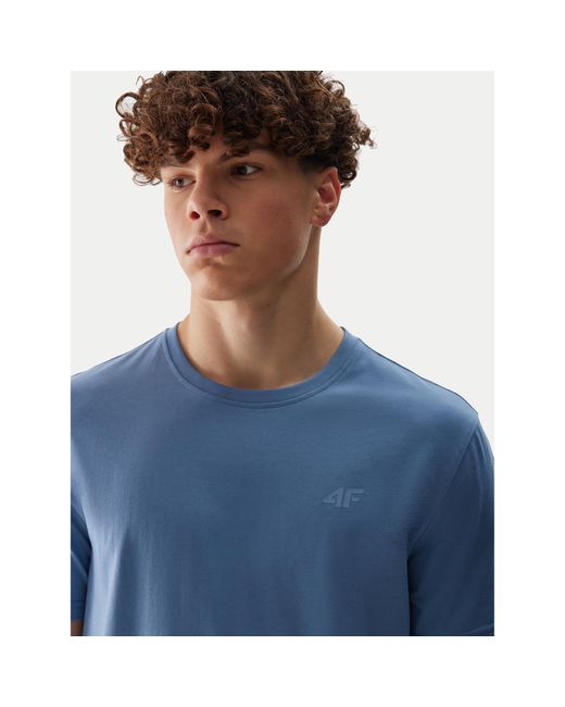 4F T-Shirt Wss24Ttshm1154 Regular Fit in Blue für Herren