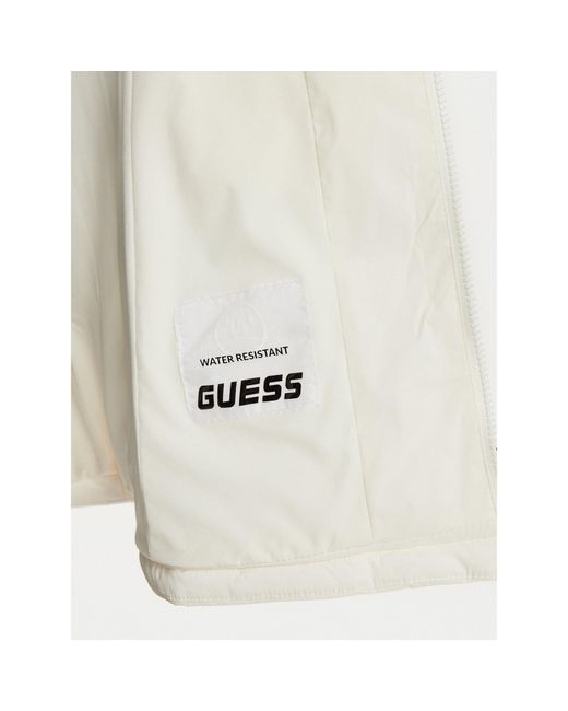 Guess White Winterjacke New Aleta V4Yl05 Wf3X0 Regular Fit