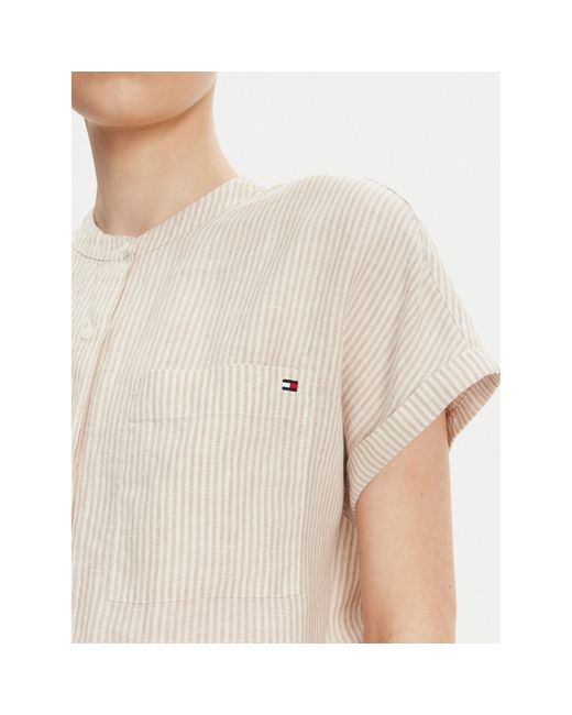 Tommy Hilfiger Natural Hemd Ww0Ww44715 Regular Fit