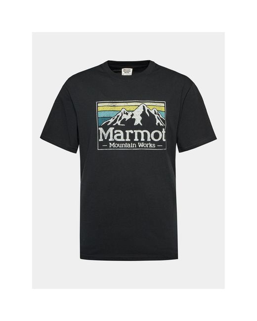 Marmot T-Shirt Mmw Gradient M14823 Regular Fit in Black für Herren