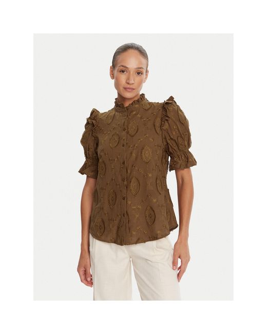Bruuns Bazaar Brown Bluse Canterbury Caro Bbw4507 Regular Fit