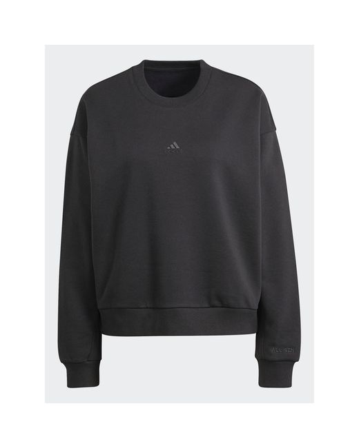 Adidas Black Sweatshirt All Szn Iw1260 Loose Fit