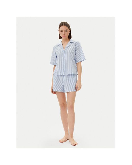 Tommy Hilfiger Blue Pyjama Uw0Uw05799 Regular Fit