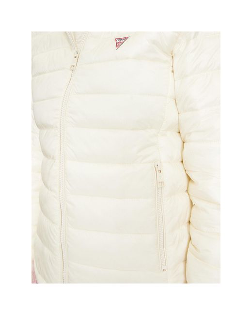 Guess White Daunenjacke W4Yl00 Wg922 Écru Regular Fit