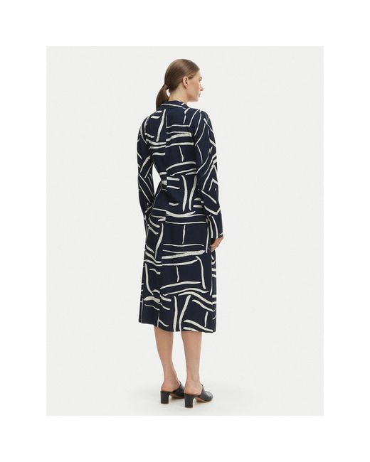 Tommy Hilfiger Blue Kleid Für Den Alltag Ww0Ww48934 Relaxed Fit