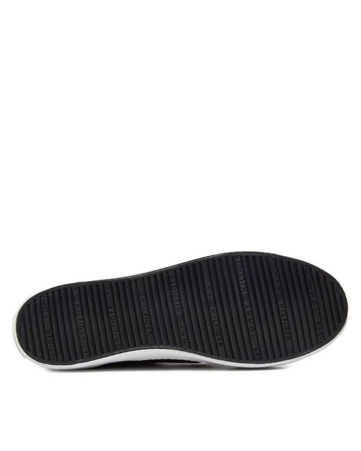 Tommy Hilfiger Black Sneakers Aus Stoff Vulc Canvas Slip-On Sneaker Fw0Fw08065