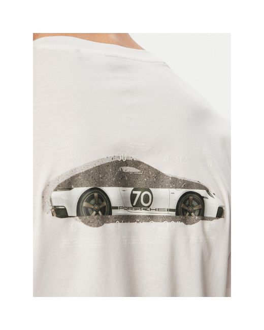 Boss T-Shirt Ts_Ps Spirit70 Car 50561856 Regular Fit in White für Herren