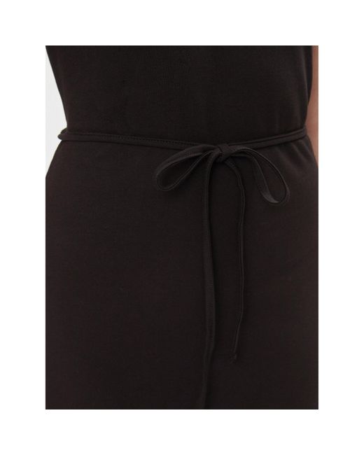Tommy Hilfiger Black Kleid Für Den Alltag Reg Breton Midi Polo Dress Ss Ww0Ww42030 Regular Fit