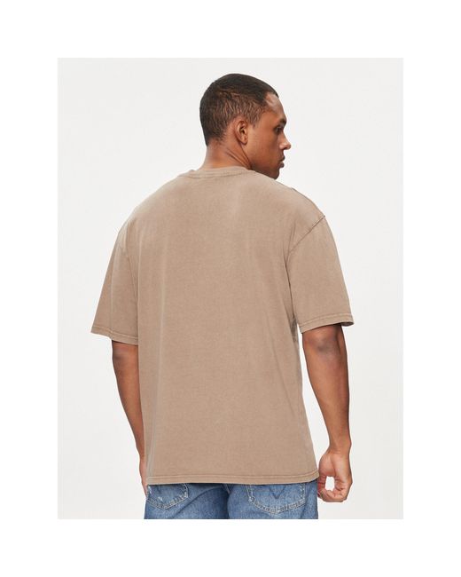 Redefined Rebel T-Shirt Gomes 211084 Relaxed Fit in Brown für Herren
