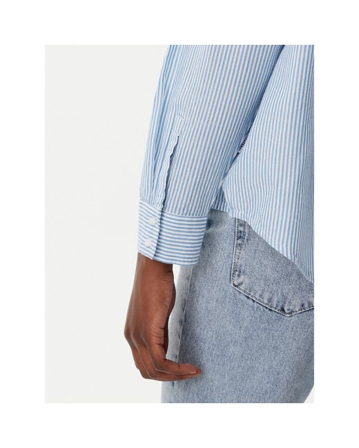 Mustang Blue Hemd Ruby 1016116 Oversize