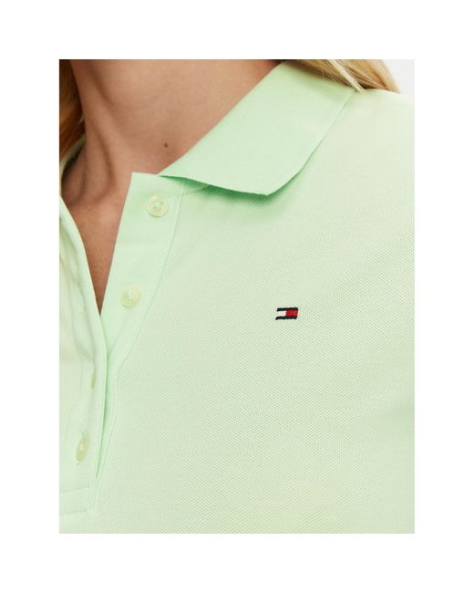 Tommy Hilfiger Green Kleid Für Den Alltag Ww0Ww43228 Slim Fit