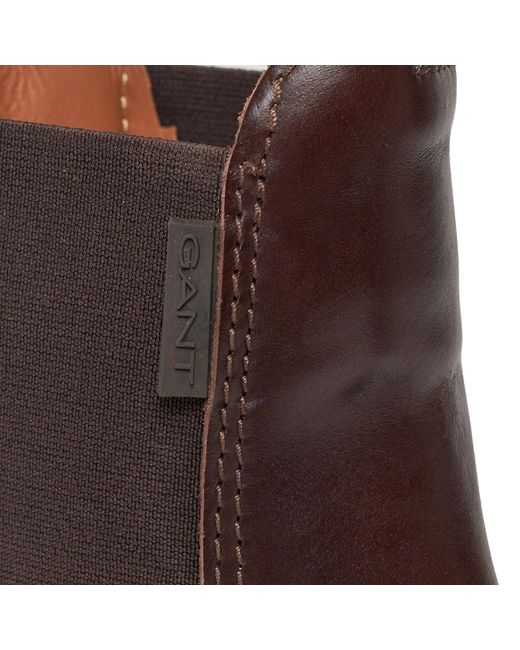 Gant Klassische stiefeletten prepnovo chelsea boot 27551396 dark brown