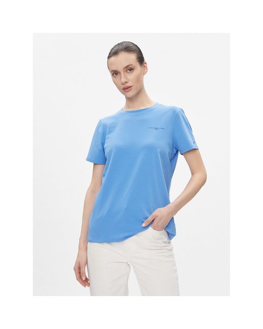 Tommy Hilfiger Blue T-Shirt 1985 Ww0Ww37877 Regular Fit