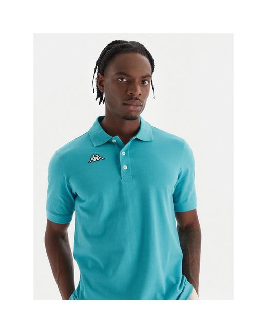 Kappa Poloshirt Logo Sharas Mss 302B3D0 Regular Fit in Blue für Herren