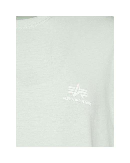 Alpha Industries T-Shirt Basic T Small 188505 Grün Regular Fit in Green für Herren