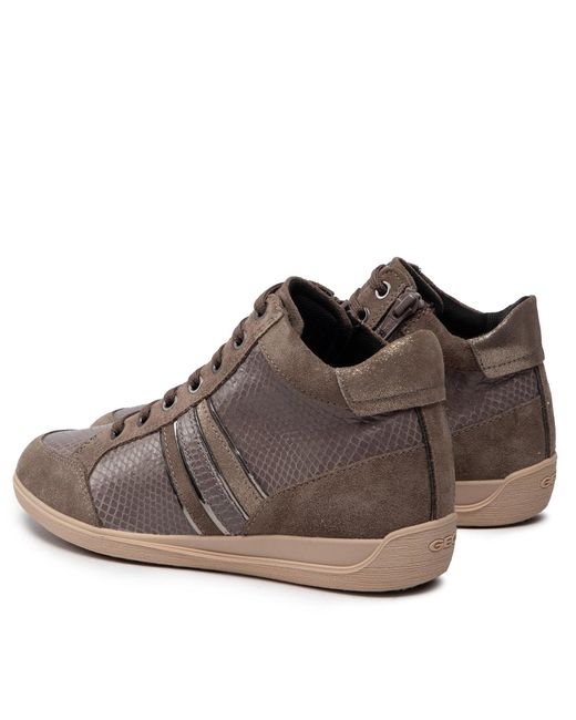 Geox Brown Sneakers d myria b d2668b 04122 c6226 taupe/dk beige