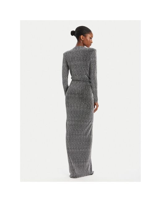 SIMONA CORSELLINI Gray Abendkleid A25Ceab10201 Slim Fit