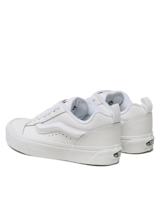 Vans White Sneakers Aus Stoff Knu Skool Vn0009Qcw001 Weiß