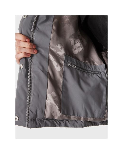 ROTATE BIRGER CHRISTENSEN Gray Winterjacke Padded Quilt Rt2096 Regular Fit