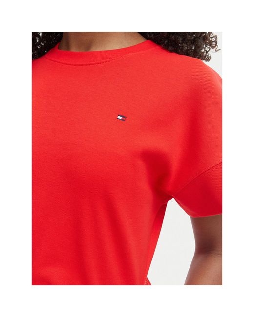Tommy Hilfiger Red Kleid Für Den Alltag Ww0Ww51148 Regular Fit
