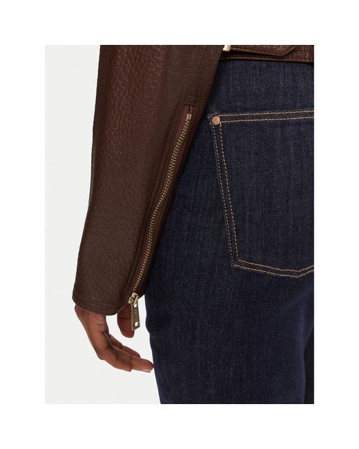 Guess Brown Jacke Aus Kunstleder W5Yl19 Whds0 Regular Fit