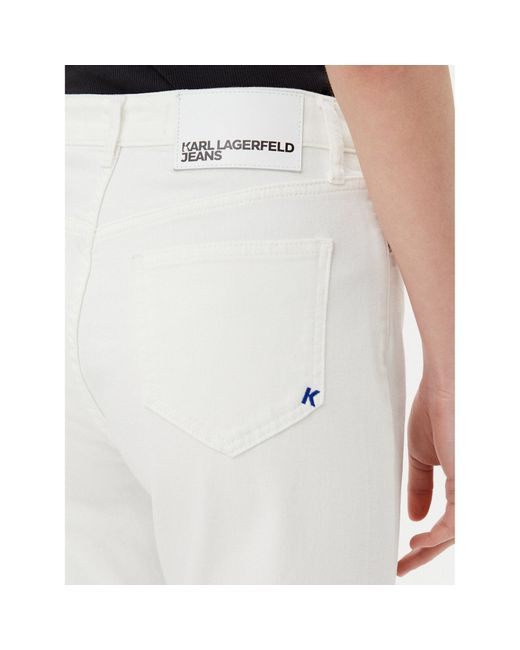 Karl Lagerfeld White Jeans A2W10135 Straight Fit
