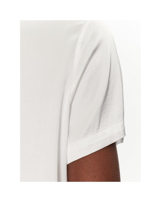 ViCOLO White Bluse Td0007 Relaxed Fit