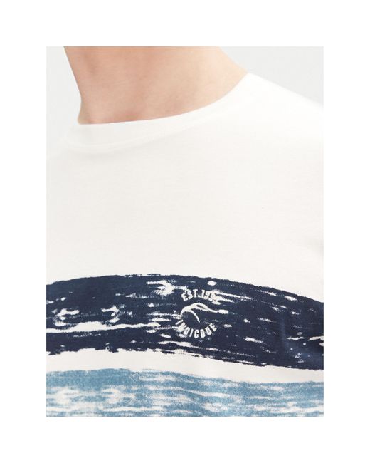 INDICODE T-Shirt Caron 41-051 Regular Fit in White für Herren
