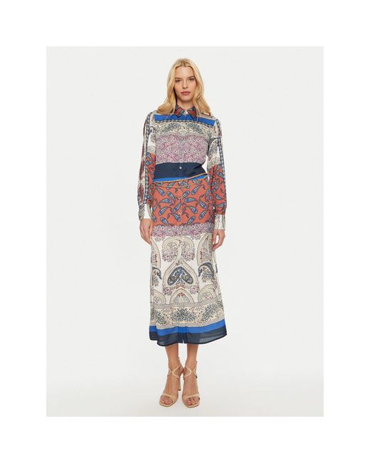 Guess Multicolor Hemdkleid Floriane W4Bk90 Wfqm2 Regular Fit