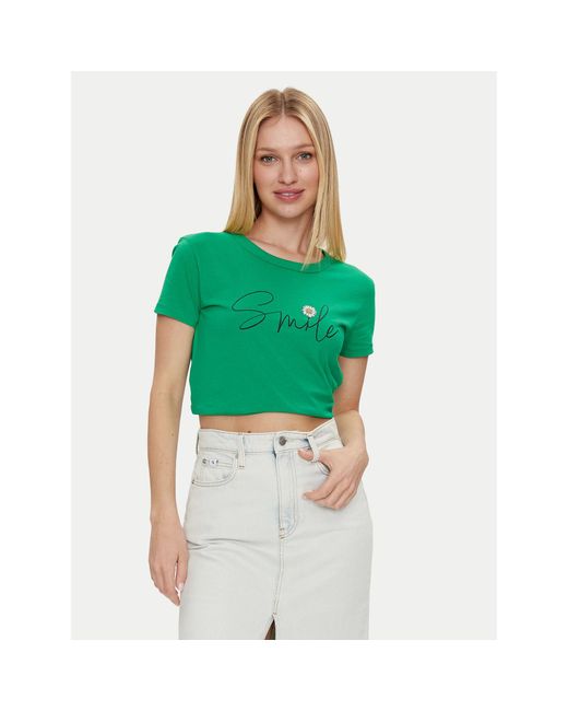 Jdy Green T-Shirt Michigan 15311702 Grün Regular Fit