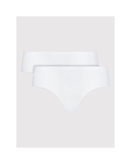 PUMA White 2Er-Set Klassische Damenslips Everyday 935023