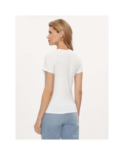 Blugirl Blumarine White T-Shirt Ra3197-J5003 Weiß Regular Fit