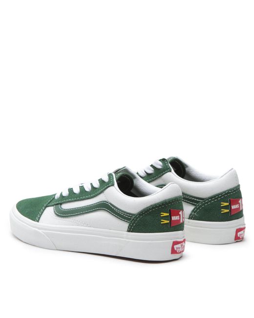Vans Green Sneakers Aus Stoff Old Skool Vn0A5Ee6Blk1 Weiß