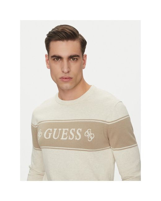 Guess Pullover M5Gr05 Z3Mi1 Regular Fit in Natural für Herren