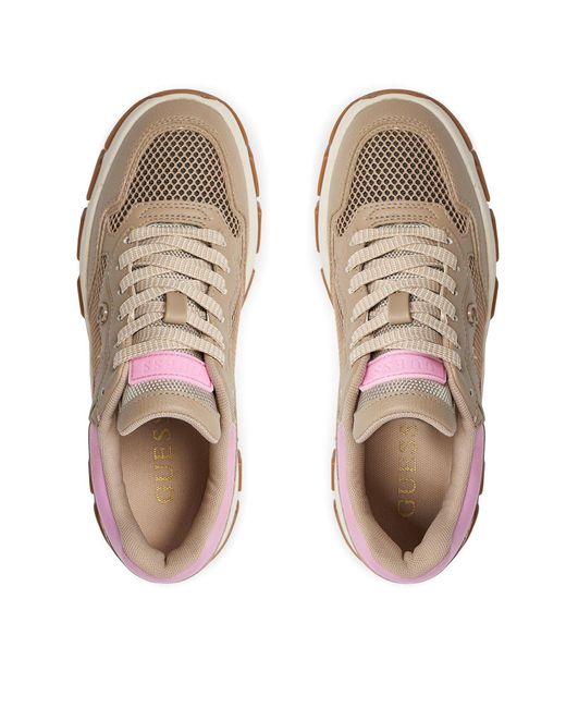 Guess Pink Sneakers Brecky Flpbre Ele12