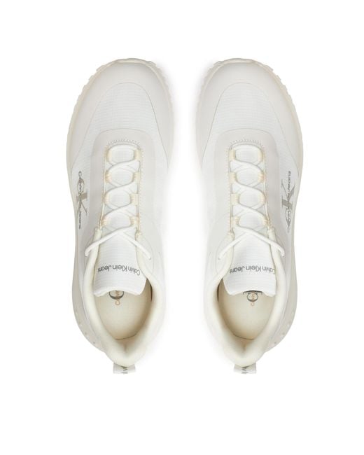 Calvin Klein Sneakers Eva Runner Low Lace Ml Mix Ym0Ym00968 Weiß in White für Herren